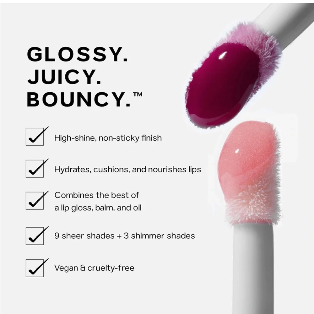 Saie Glossybounce High Shine Hydrating Lip Gloss Oil “Play”